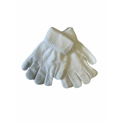 перчатки корона размер 2 3 лет бежевый Перчатки Корона, размер 2-3 лет, белый