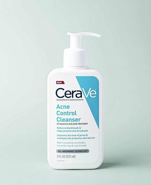 CeraVe Acne Control Cleanser, Гель-пенка для умывания от акне 237 мл