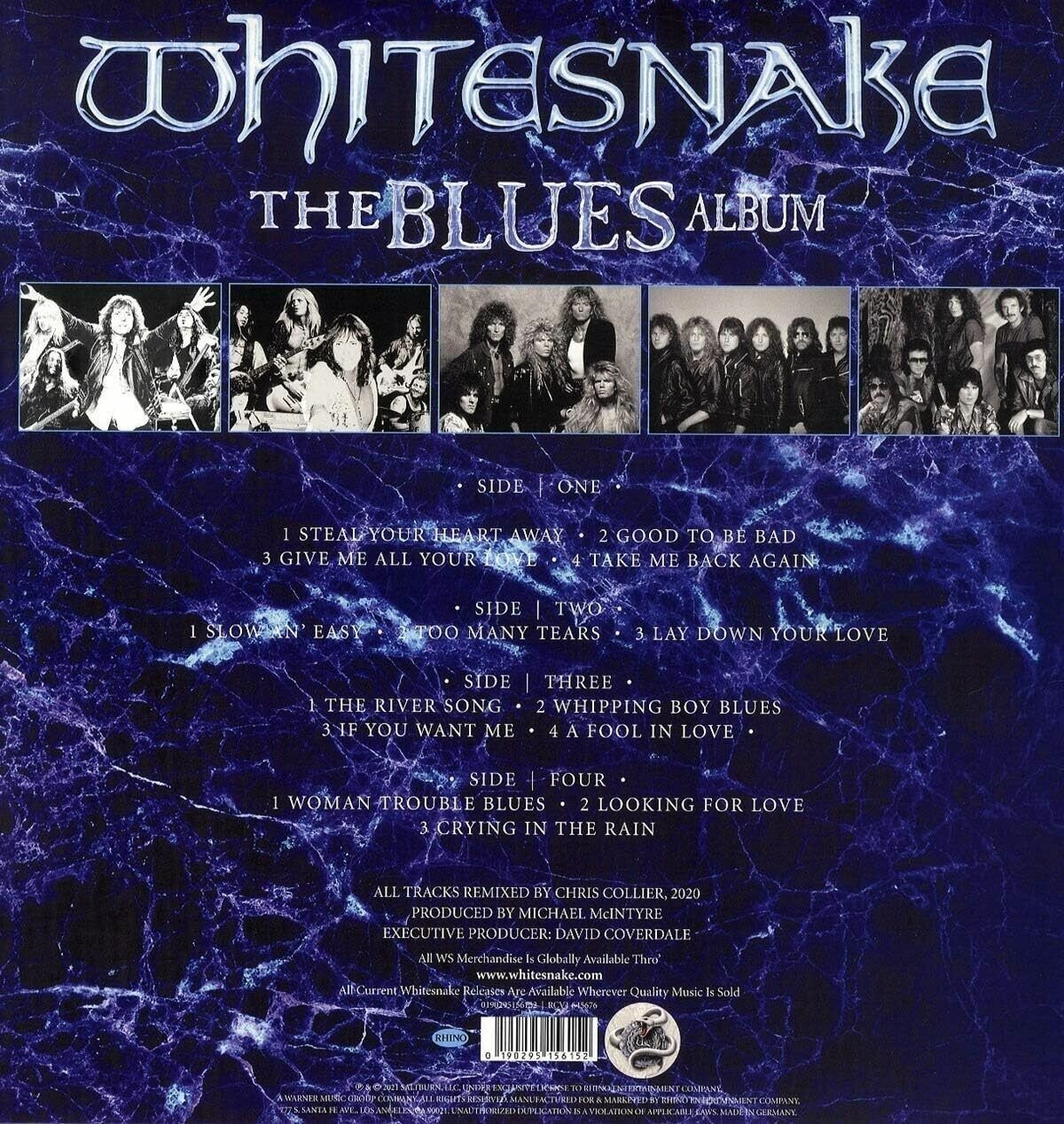 Виниловая пластинка Whitesnake, The Blues Album (0190295156152) Warner Music - фото №3
