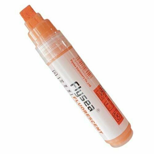 Маркер меловой для скетчинга Flysea Liquid Chalk 10 мм, скошенный наконечник, оранжевый