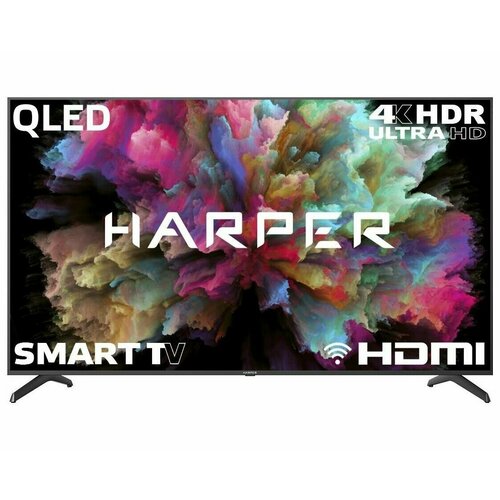 Телевизор 75 Harper 75Q850TS (4K UHD 3840x2160, Smart TV) черный 4k uhd телевизор harper 58u750ts