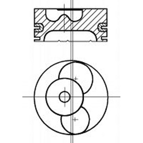 NURAL 87-114708-00 поршень d85x3.5x2x3 +0.6\ Citroen (Ситроен) c5, Peugeot (Пежо) 206 / 307 / 406 2.0hdi dw10td / ated 99