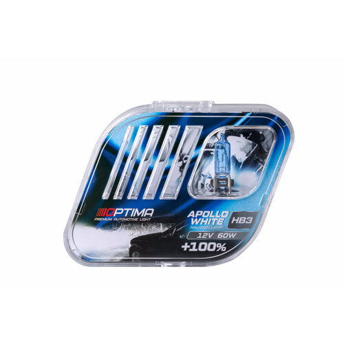 Галогеновые лампы Optima light APOLLO White HB3 4500K (2 лампы)
