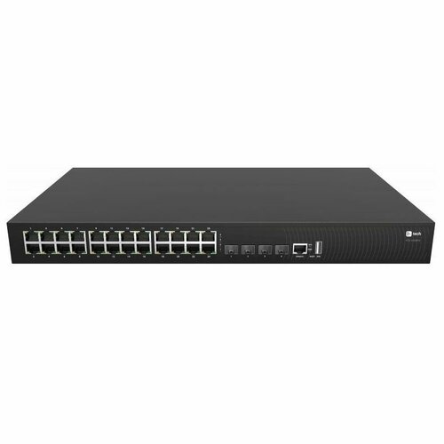 Коммутатор Ftech Fplus FCS-2328TX 24 порта 101001000BASE-T RJ45 4 порта 10GE SFP 2 блока питания AC 220В 150Вт высота 1RU 43862900₽
