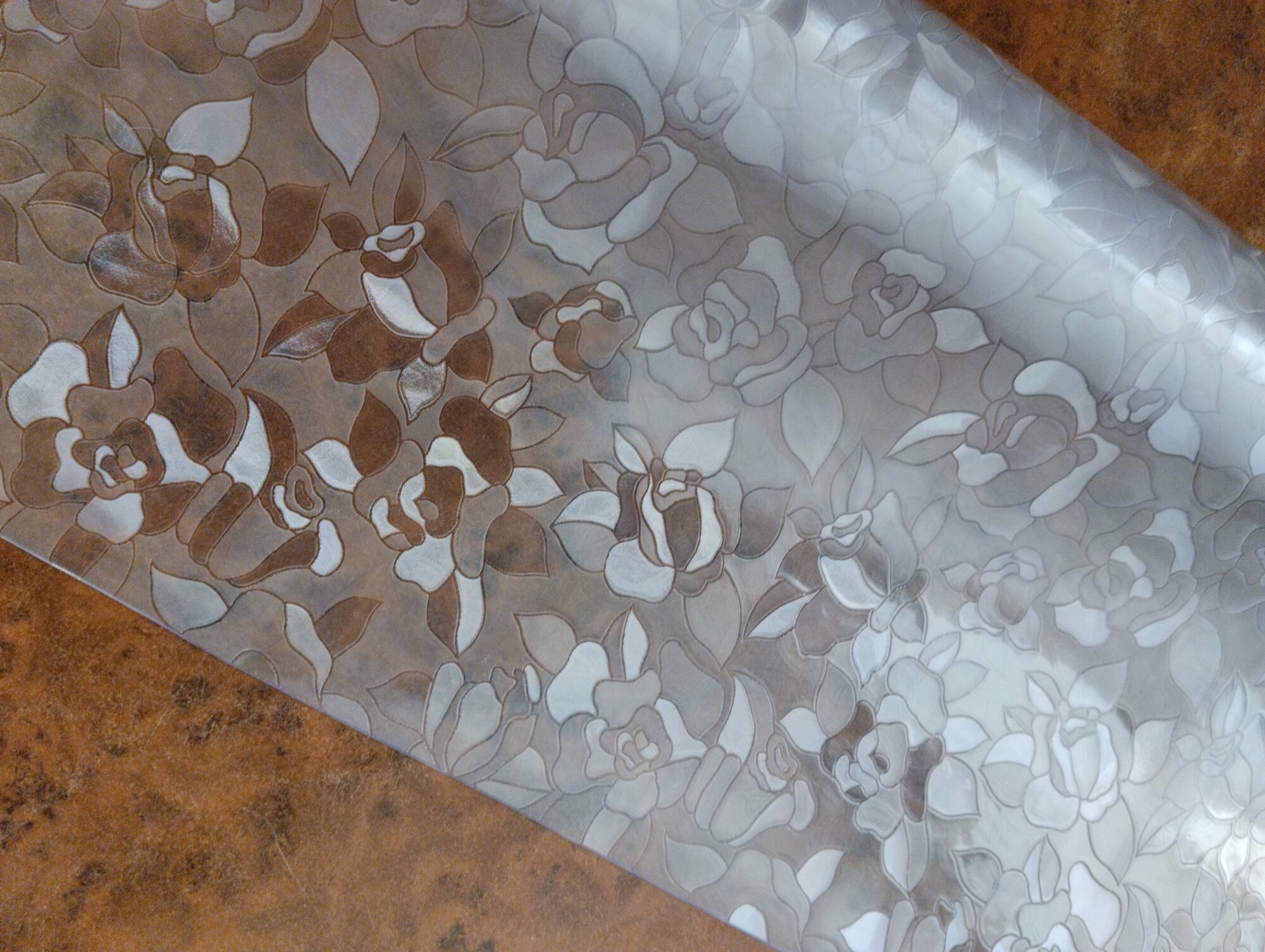 Скатерть Гибкое стекло ПВХ 80х120 см толщина 1 мм силикон прозрачный Hoff - фото №17
