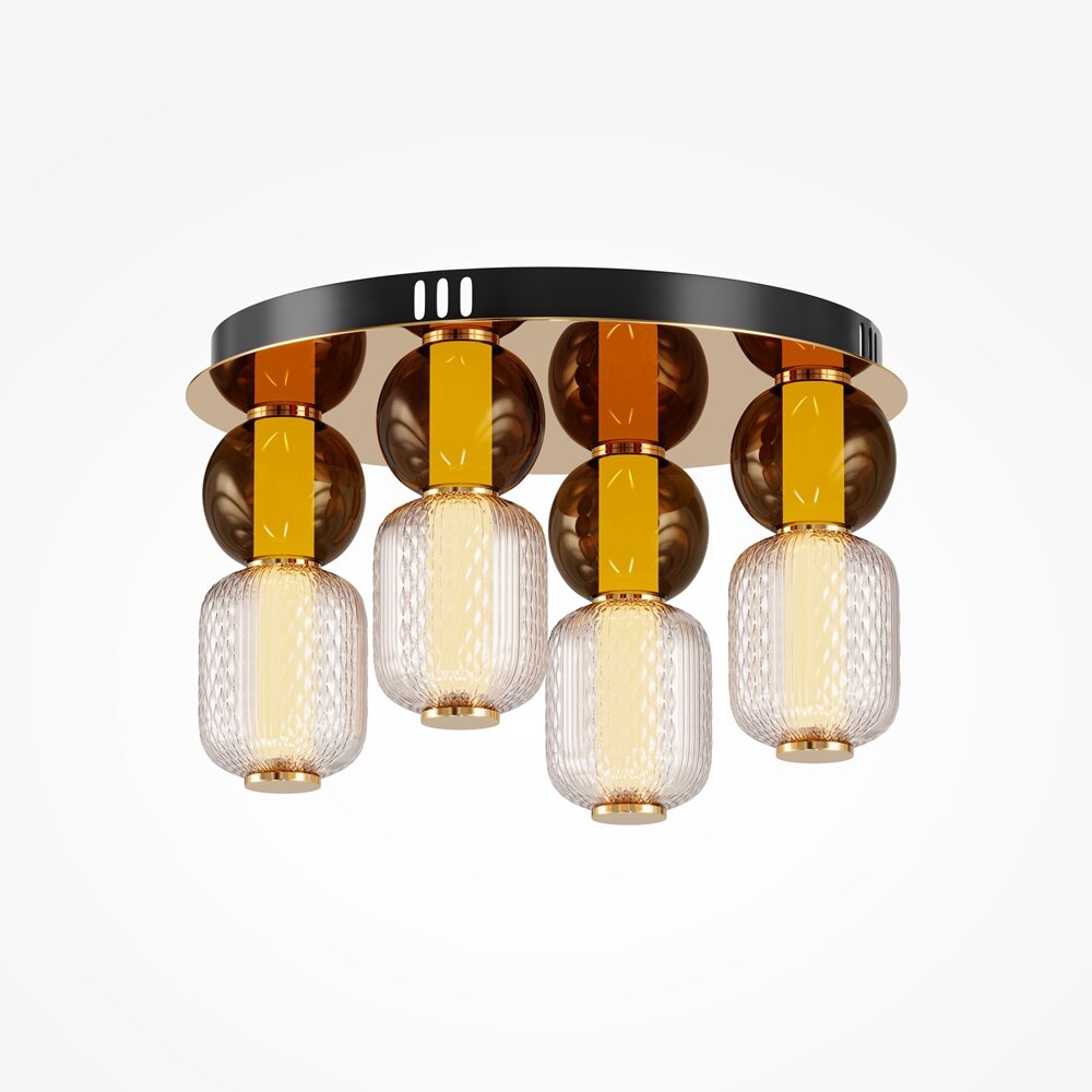 Потолочная люстра Maytoni Drop MOD273CL-L60G3K_MY, LED, 60 Вт, металл, стекло, золотой