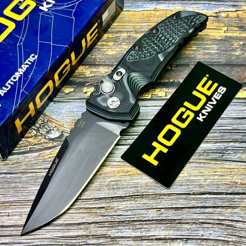 фото Нож складной hogue ho34139 ex-a01 black blade, black g10 handle нет бренда