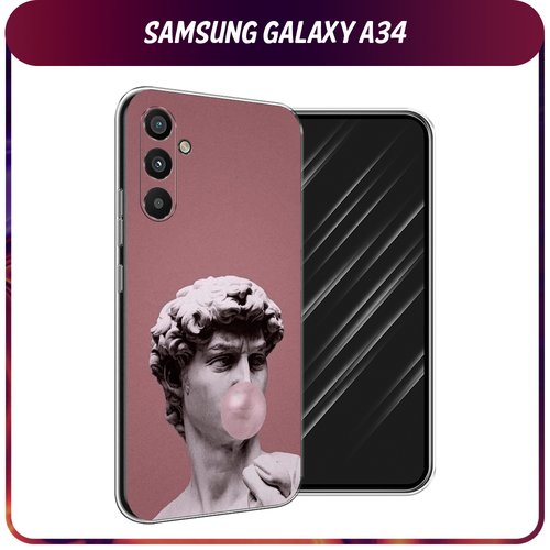 силиконовый чехол modern david на samsung galaxy a34 самсунг галакси a34 Силиконовый чехол на Samsung Galaxy A34 / Самсунг A34 Modern David