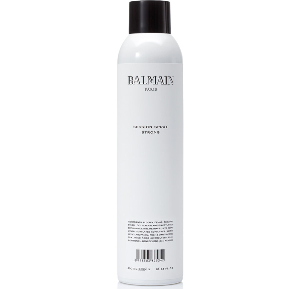 Спрей для укладки волос сильной фиксации Session spray strong, 300 мл BALMAIN - фото №7