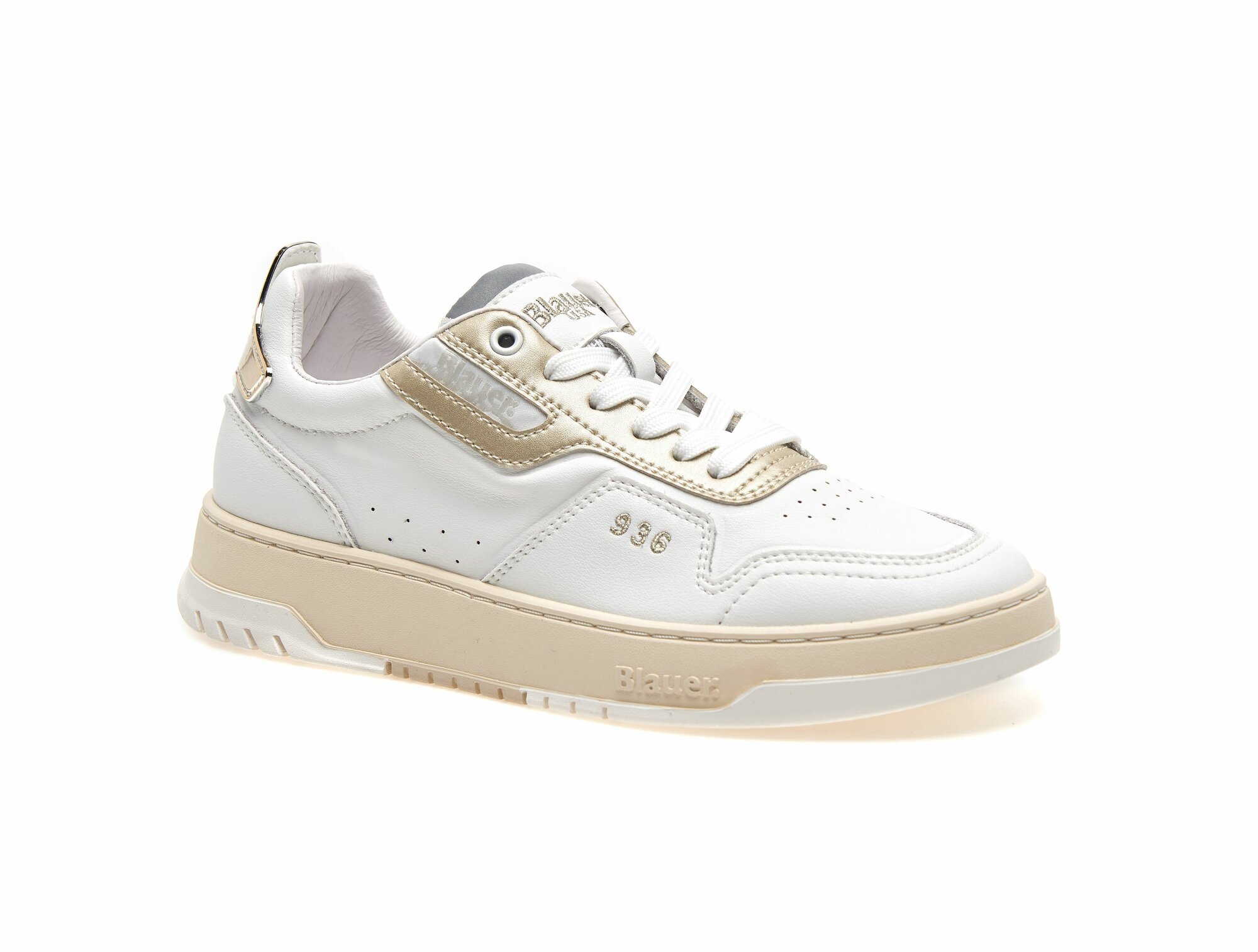 Кроссовки Blauer, размер 40 EU, золотой, белый