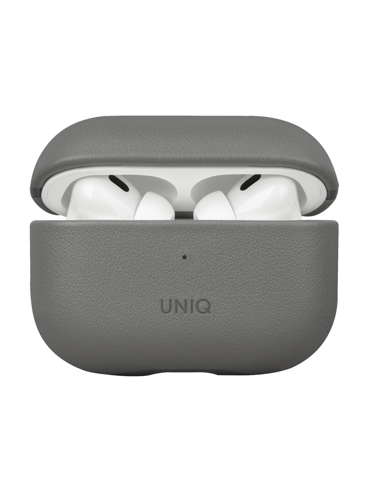 Uniq для Airpods Pro 2 чехол Lyden DS Leatherette with handstrap Rhino Grey/Black