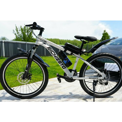 Велосипед горный Richiesto 24 алюминиевый Подростковый детский Унисекс белый 24500₽