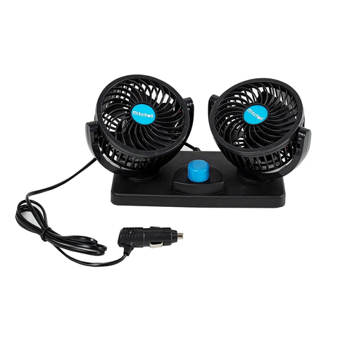 Вентилятор салона 12V Двойной с подставкой 303 Turbo 1400₽