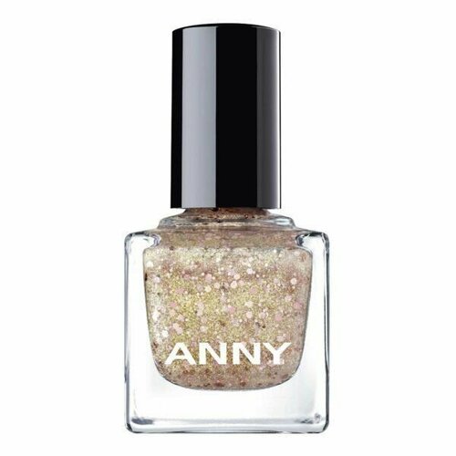 Лак для ногтей ANNY Nail Polish объём 15мл 456, розово-золотистые блестки, Германия - 1шт