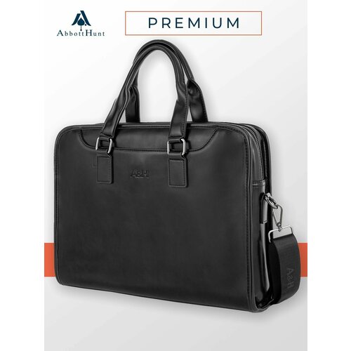 Сумка мессенджер , фактура гладкая, черный