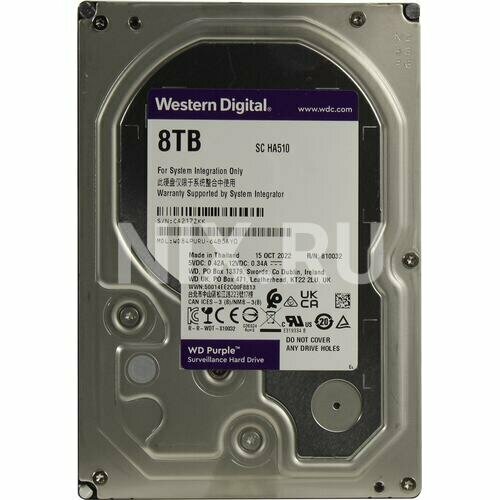 Жесткий диск Western digital Purple 1600L 8 Тб WD84PURU 25424₽
