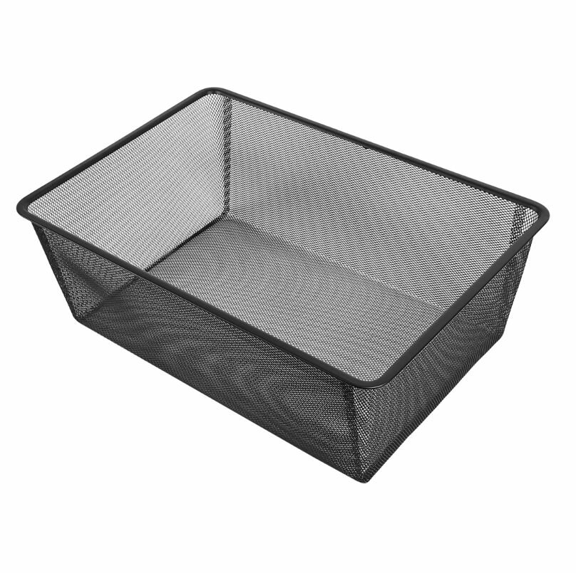 Корзина мелкосетчатая НСХ 18.5x52.9x36.5 см сталь цвет чёрный 2 шт
