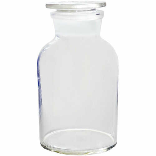 Склянка 1000мл св. стекло, шир горловина, притерт. пробка, 6 шт/уп, 10003101