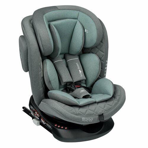 фото Автокресло indigо smаrt isofix lвb 0-36кг, серый/зеленый indigo