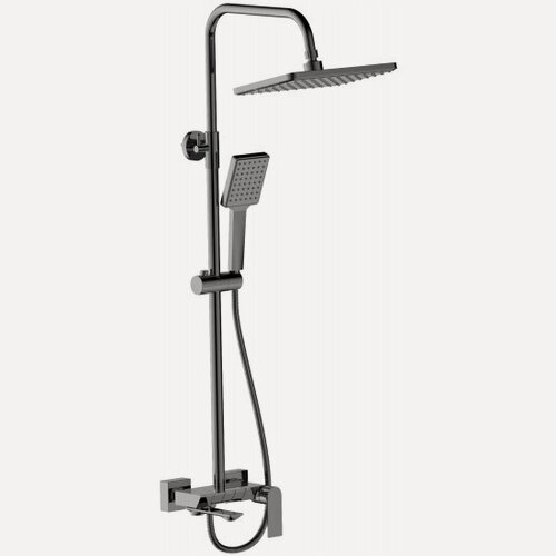 Изображение товара Душевая система Haiba HB24639-3, тропический душ, латунь, оружейная сталь