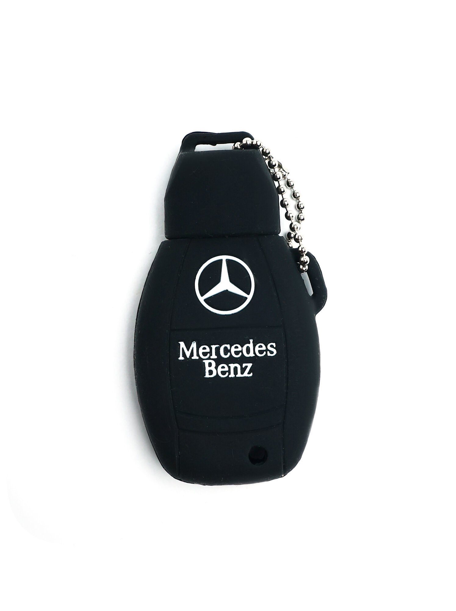 Силиконовый чехол для ключа Mercedes (Мерседес) A, B, C, E, GLK, GL, ML, Sprinter Черный — фото 1