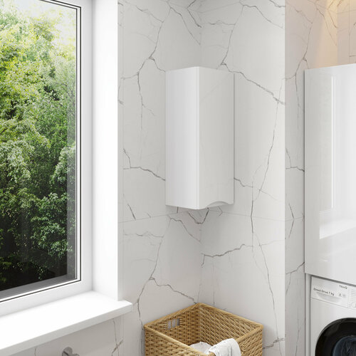 Шкаф, полка для ванной комнаты, пенал FAURAplus, палермо 30 левый