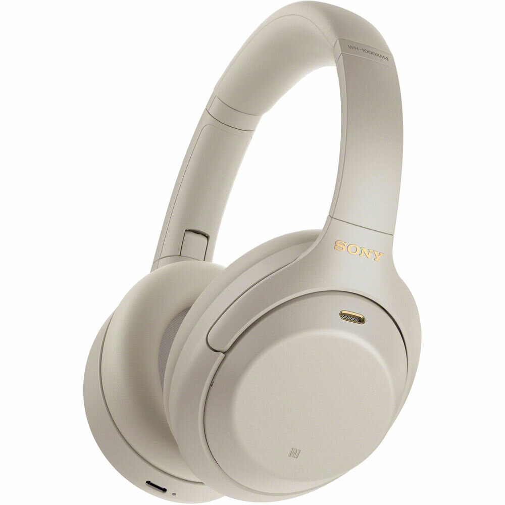 Беспроводные наушники Sony WH-1000XM4, серебристый