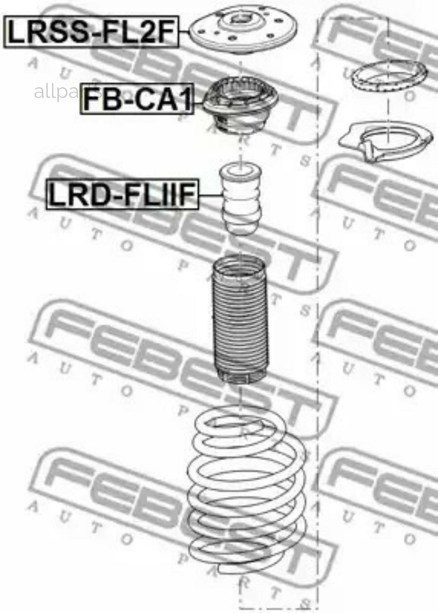 FEBEST LRSS-FL2F Опора переднего амортизатора LAND ROVER FREELANDER II 2006-2014 FEBEST LRSS-FL2F