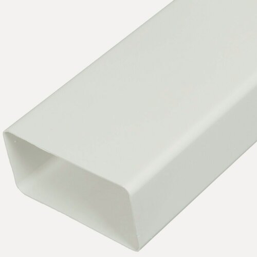 Изображение товара Воздуховод вентиляционый пластик, диаметр 110 мм, плоский, 55 мм, 1 м, Event, 55110 В1