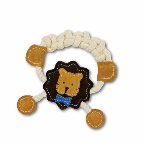 Игрушка для собак Japan Premium Pet Суперкожаная игрушка в виде львёнка для коррекции поведения и массажа дёсен . Для мелких пород и мини