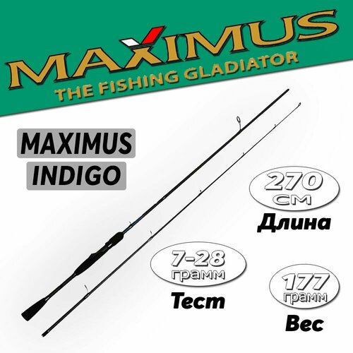 Спиннинг для рыбалки Maximus INDIGO 27M 2,7m 7-28g