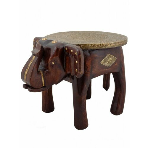 Табурет Слон дерево латунь 5152₽