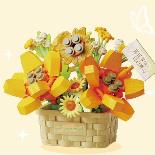 Конструктор WONDER MOON 804410, Цветочная корзинка 