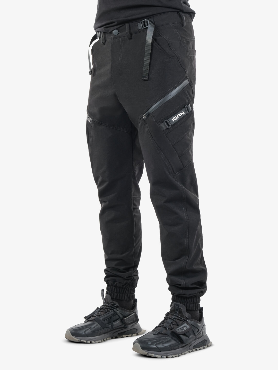 Брюки джоггеры IGAN, размер L, черный — фото 1