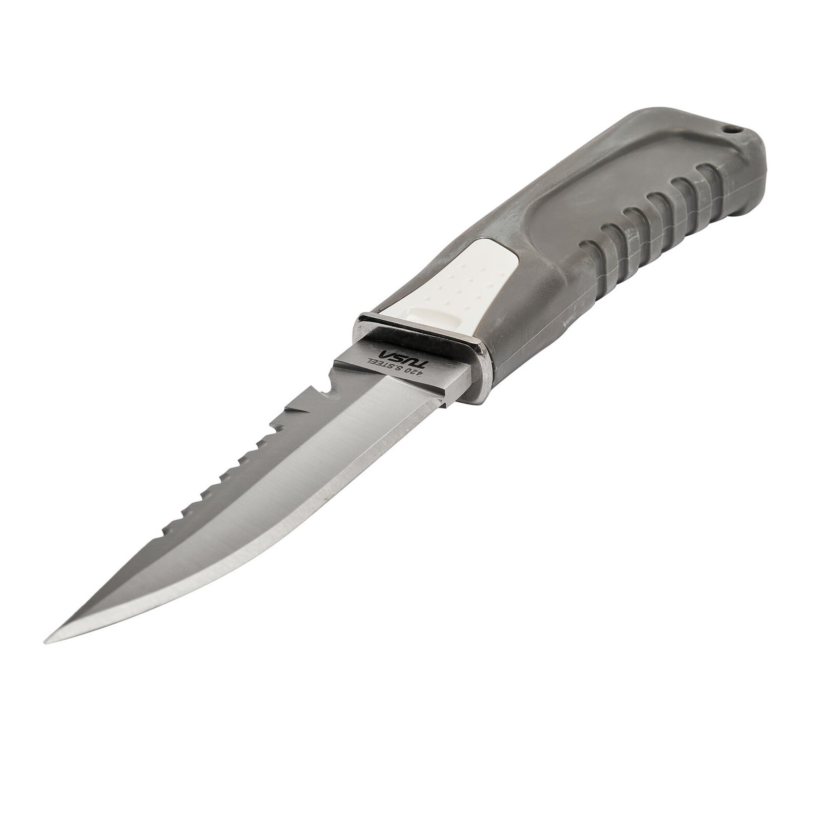 Нож для дайвинга TUSA X-PERT FK-860, прозрачные ножны