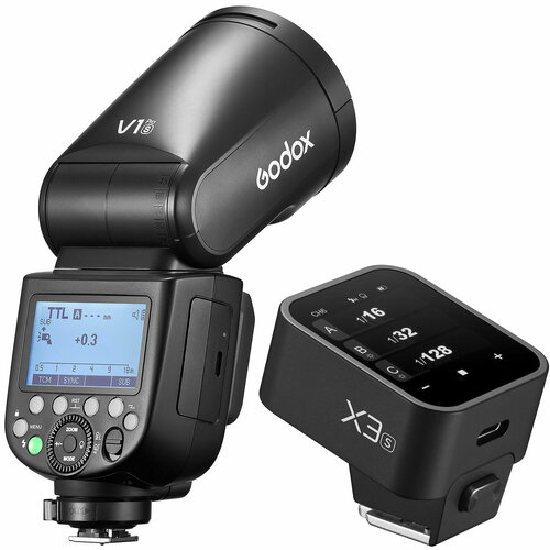Вспышка накамерная Godox V1Pro S + X3-S TTL для Sony