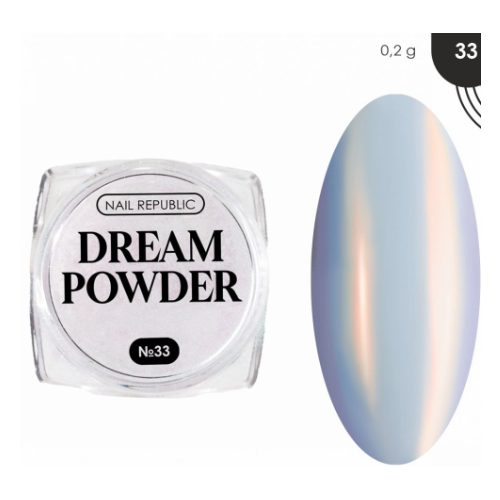 NAIL REPUBLIC DREAM POWDER Втирка жемчужная 33 02 гр 855₽
