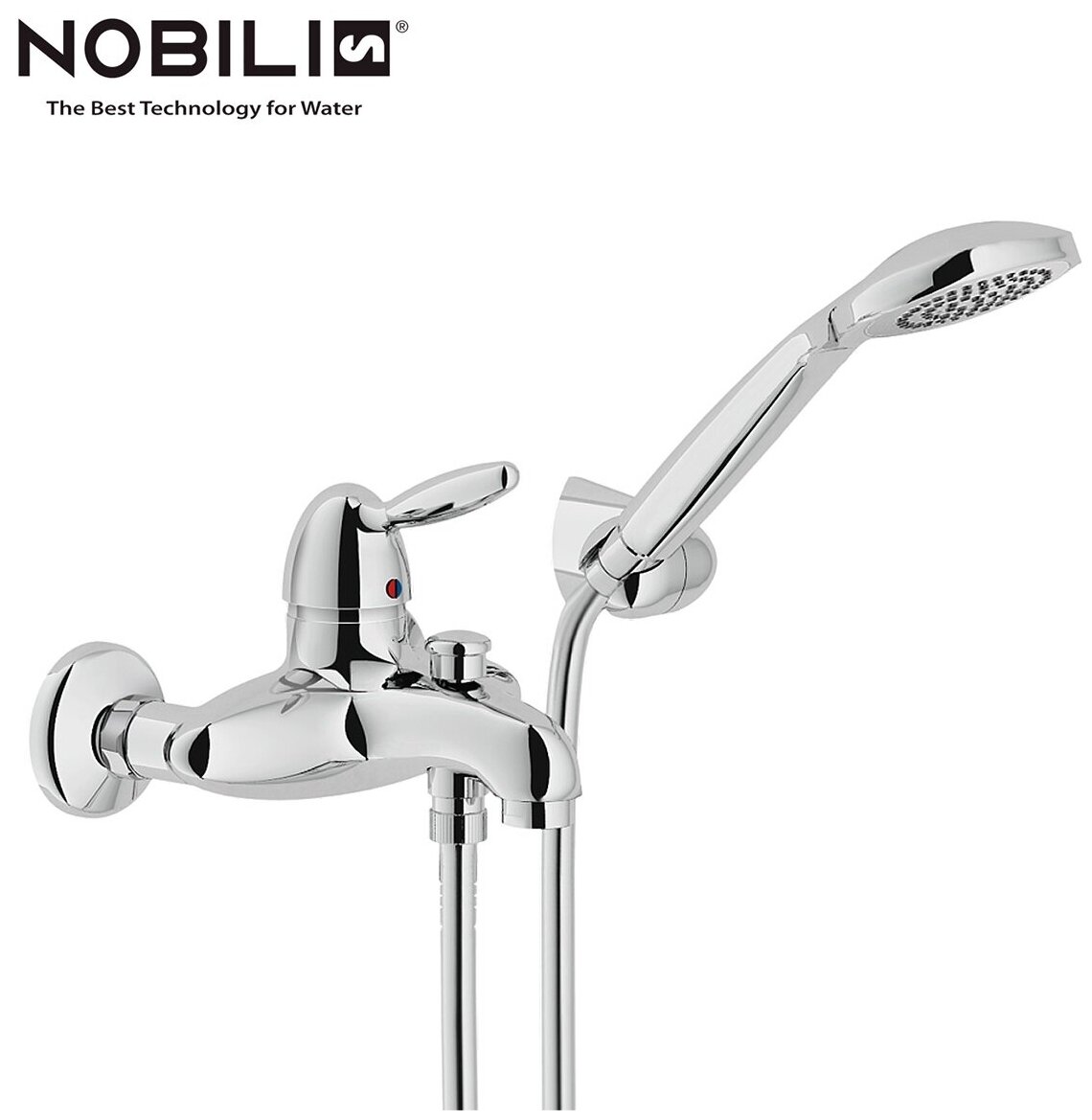 Смеситель для ванной с ручным душем NOBILI UK110C