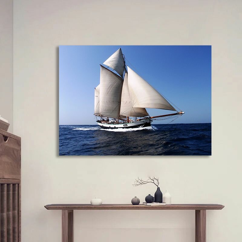 Картина море парусник картина корабль 20х30 см.
