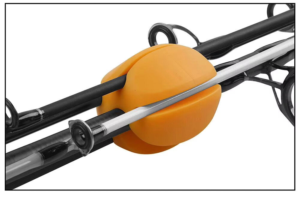 Фиксатор для удилища, силикон, зелёный, 2шт, для спиннинга — фото 1