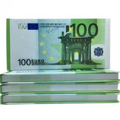 Блокнот с отрывными листами 100 евро