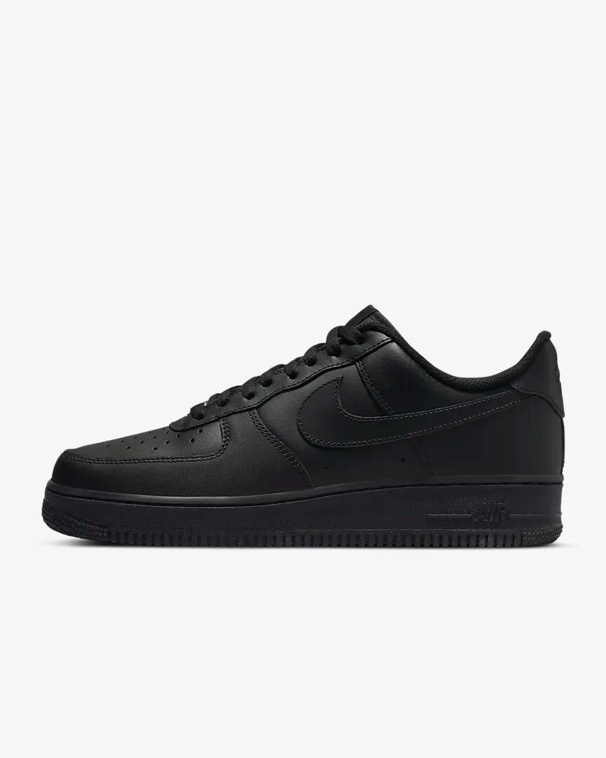Nike black air force 1 mid sale