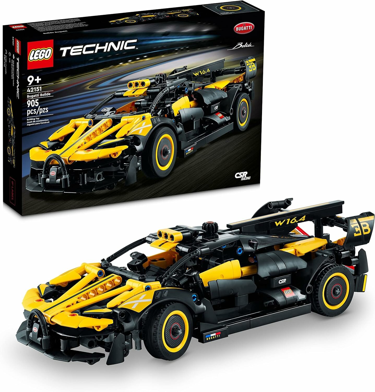 LEGO Technic Bugatti Bolide (42151) — гоночный автомобиль-конструктор для детей от 9 лет