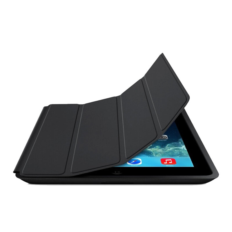 Чехол на Apple iPad 5 (2017) и Apple iPad 6 (2018), чехол-книжка, Smart Case черный, текстильный — фото 1