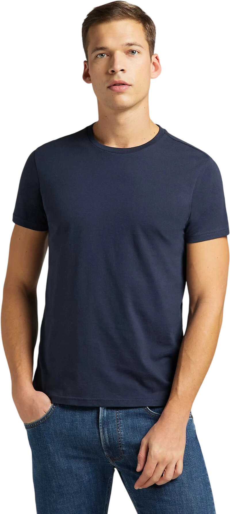 Футболка Lee Men Twin Pack Crew, 2 шт., размер XL, серый/синий