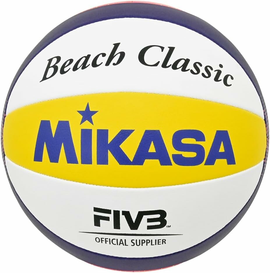 Мяч волейбольный тренировочный MIKASA пляжный, многоцветный, размер: 5