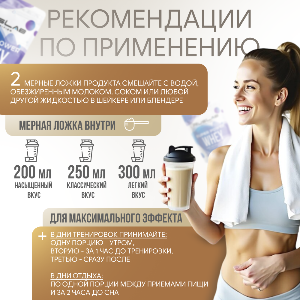 Протеин сывороточный SUPER POWER WHEY, белково-углеводный коктейль (800 гр), вкус капучино — фото 1