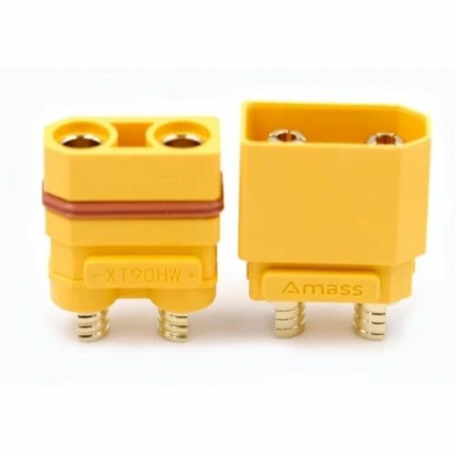 Разъем Amass XT90HW-F + XT90HW-M (Мама-Папа) 90A 500В