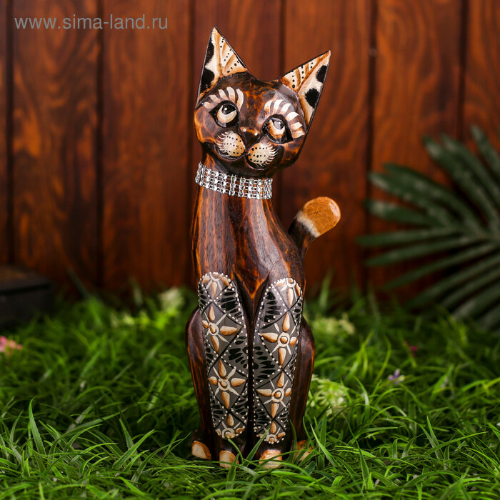 Сувенир «Кошка» 30 см дерево