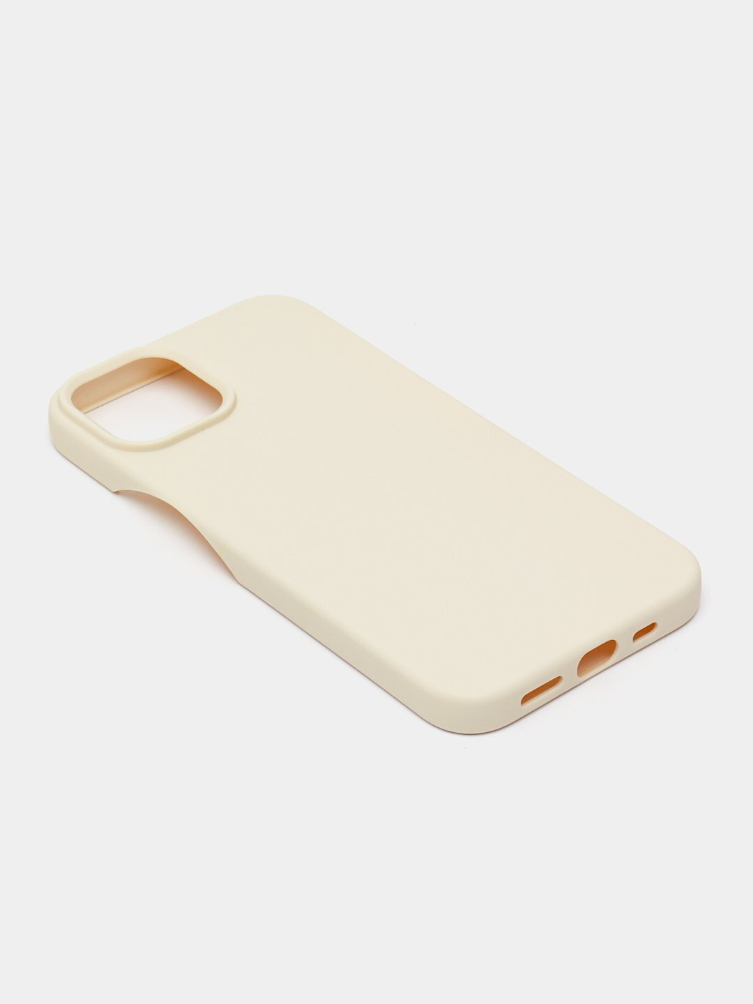 Мягкий чехол, для iPhone 16 Plus, силиконовый, матовый, Белый